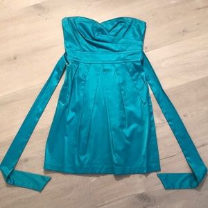 Turquoise Juniors Cocktail Dress